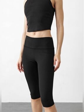 Athleta Transcend High Rise Rib Crop Legging NWT